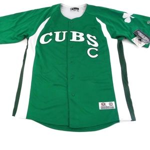 chicago cubs green jersey